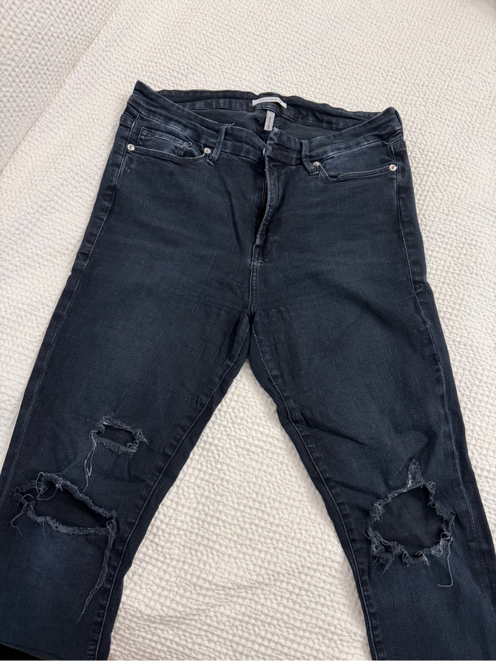 Good American Denim Mid-Blue High Rise Jeans - Picture 6 of 9
